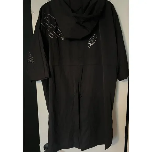 Black jacket windbreaker Korean us size xxs - Picture 7 of 9